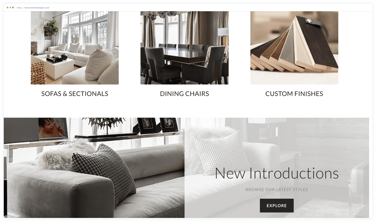 Marcantonio Homepage Products