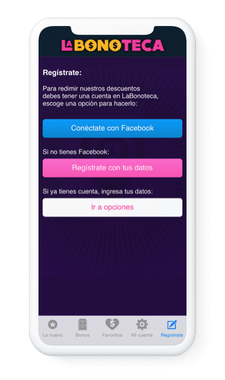 Bonoteca App Signup