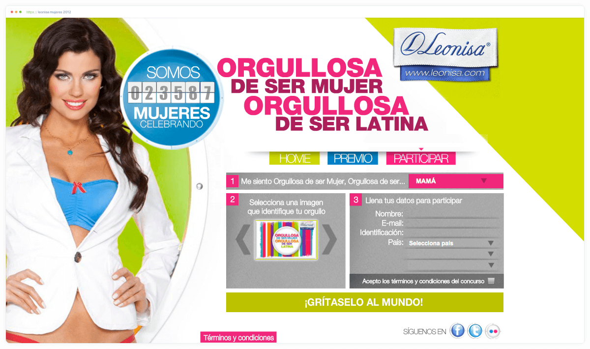 Leonisa Mujeres 2012 Signup