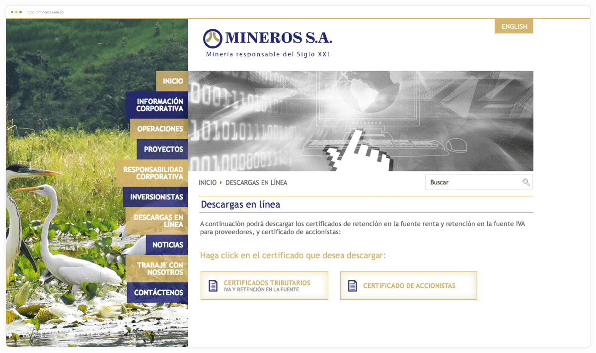 Mineros First Certificates