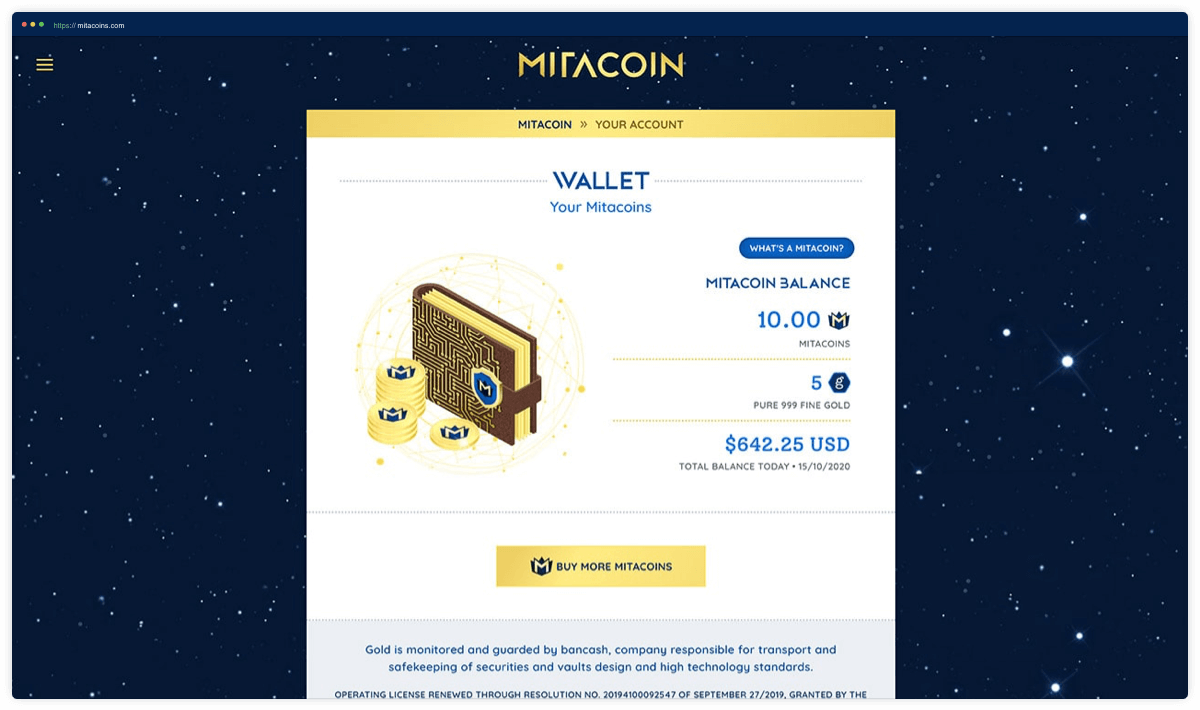 Mitacoin App Coins