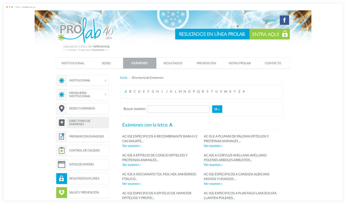 Prolab Lab Directory